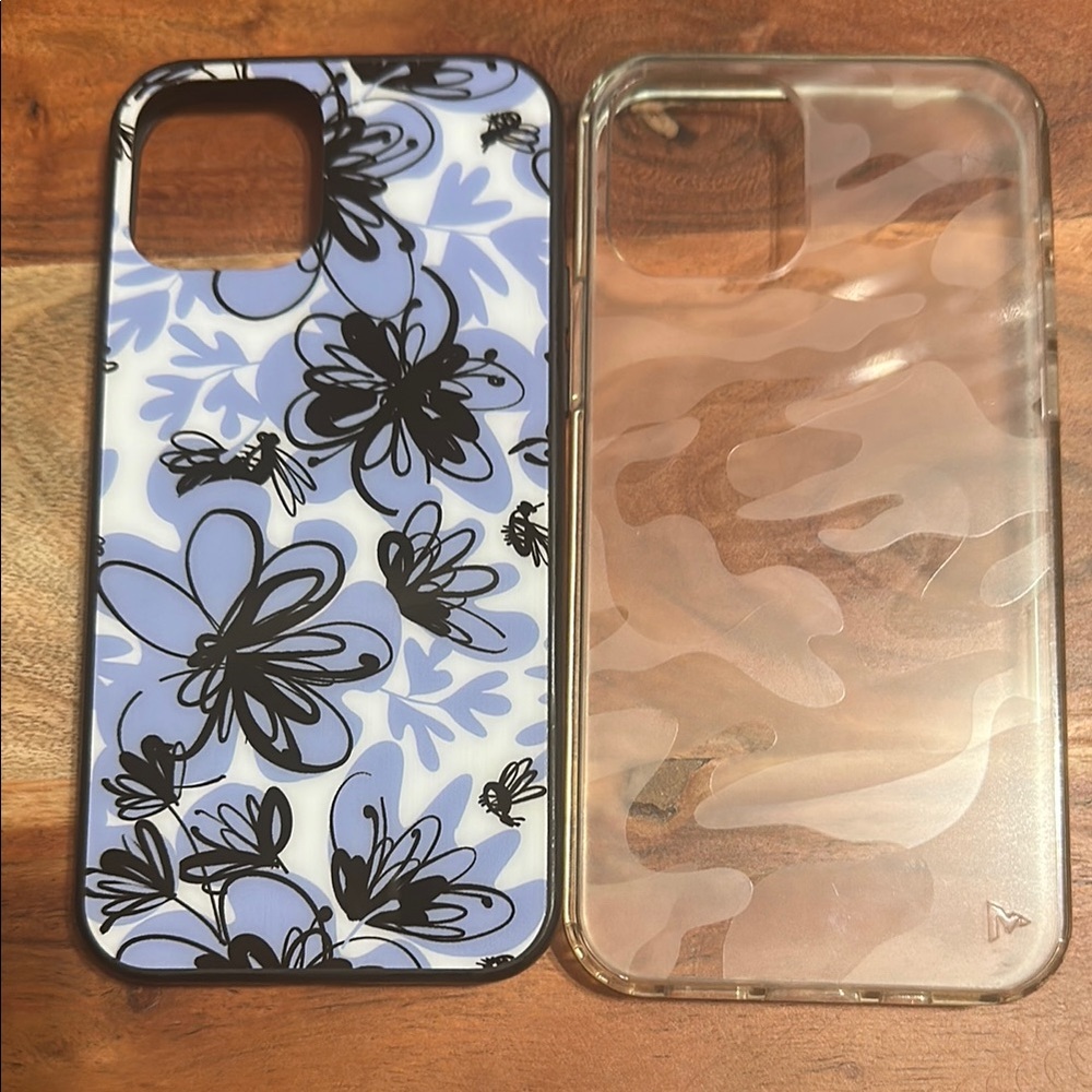 Floral and Camouflage iPhone 12 Case Set